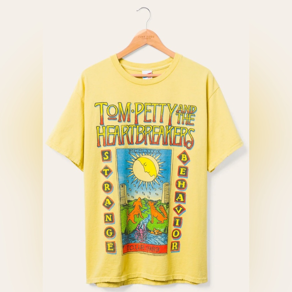 Junk Food Clothing Yellow Tom Petty Tee